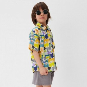 Рубашка для мальчика KAFTAN «Звери» 34 (122-128 см)