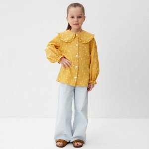 Рубашка детская с воротником KAFTAN, жёлтая