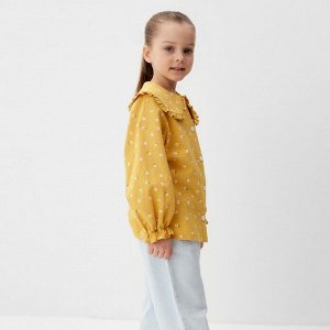Рубашка детская с воротником KAFTAN, жёлтая