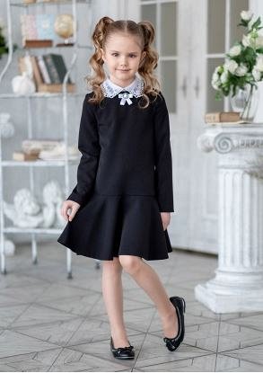Платье школьное Пилар, цвет черный