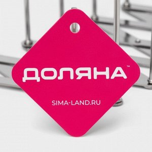 Держатель кухонный для крышек, сковород, тарелок, нержавеющая сталь, 7 делений