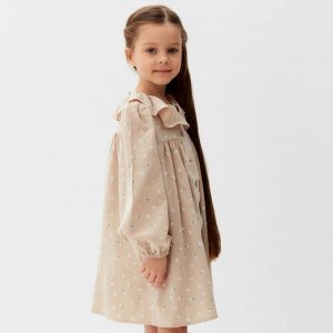 Платье детское с воротником KAFTAN, бежевый