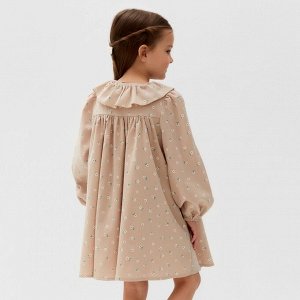 Платье детское с воротником KAFTAN, бежевый