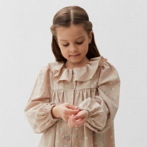 Платье детское с воротником KAFTAN, бежевый