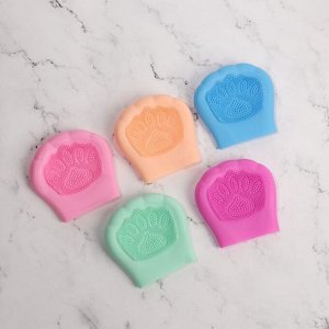Щётка для умывания, силиконовая, 8x8 см, МИКС