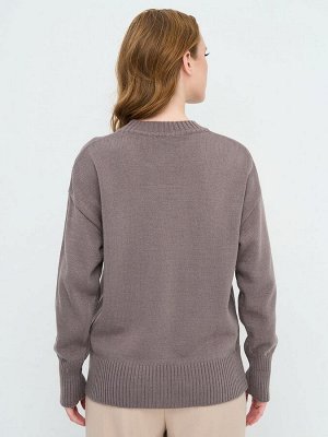 Джемпер женский 9242-94184   397 тёплый серо-коричневый