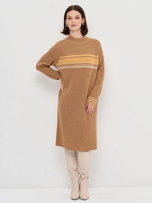 Платье женское 9242-92034   5300521/800192/5100469 ристретто/кварц/охра