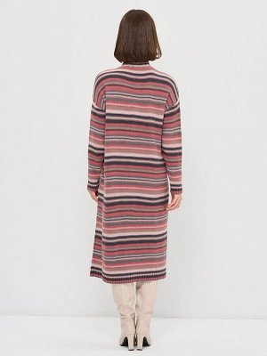 Платье женское 9242-92036   397/2301126/6500205/2300766/ 2201313 тёпл.серо-коричн./роз.антик/графит/вечерн.вереск/роз.жемчуг