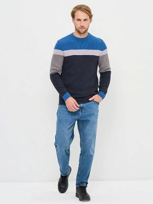 Джемпер мужской 7242-15048   893/6100199/3600588/6400173 т.джинс/туман/деним/титаниум