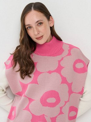 Жилет женский 7242-14135   2301127/2201316 розовый закат/розовый пунш