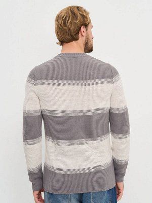 Джемпер мужской 9242-99025   6400173/60010 титаниум/св.бежевый