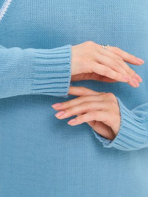 Платье женское 7242-20041   221618/501 берег реки/белый