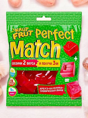 «КрутФрут», мармелад жевательный Perfect Match, в форме кубиков, 70 г