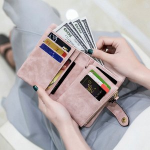 Компактный кошелек, женский мини-кошелек, экокожа