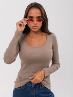 LITTLE SECRET / Лонгслив женский Коричневый
