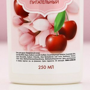 Подарочный набор косметики «Ты особенная!», гель для душа 250 мл и мочалка для тела, ЧИСТОЕ СЧАСТЬЕ