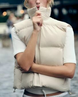 ВЕТРОЗАЩИТНЫЙ СТЕГАНЫЙ ЖИЛЕТ WATER-REPELLENT арт. 3046224, экрю