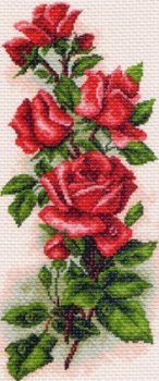 Набор для вышивания МАТРЕНИН ПОСАД арт.24х47 - 1074 Алые розы
