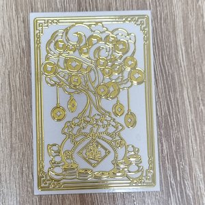 Наклейка металлическая "Денежное дерево"