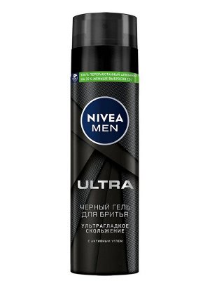 Нивея Гель для бритья Черный NIVEA MEN ULTRA 200 мл