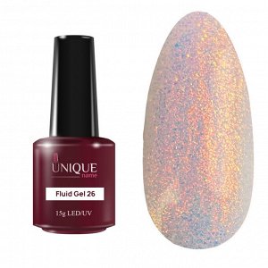 26 Unique Fluid Gel ликвид/флюид/жидкий полигель для укрепления ногтей