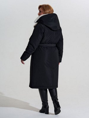 Пальто. Цвет: Черный