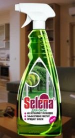 Selena Средство д/мытья окон, стекла, зеркал 500мл, распылитель, ЧС-26