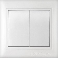 Выкл. UNIVersal серия Севиль 2СП 10А 220В белый (еврослот) С0023