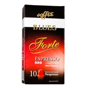 Кофе капсулы BLUES FORTE ESPRESSO 1уп х 10 капсул