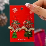 Серьги новогодние бижутерия