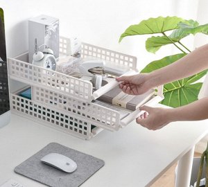 Многофункциональный органайзер-полка для дома и офиса, 1 секция