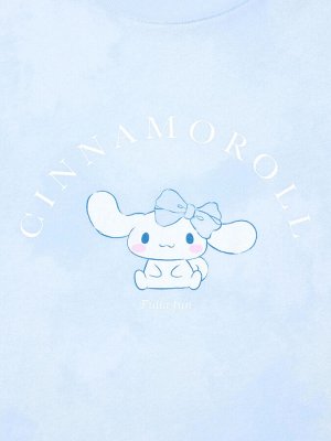 UNIQLO - хлопковая футболка с персонажами Sanrio - 60 LIGHT BLUE