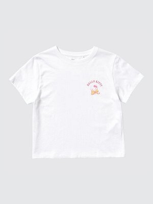 UNIQLO - хлопковая футболка с персонажами Sanrio и Hello Kitty - 00 WHITE