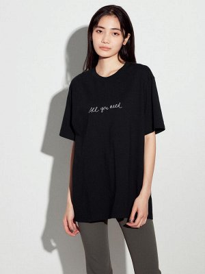 UNIQLO - хлопковая футболка PEACE FOR ALL Herzog & de Meuron - 09 BLACK