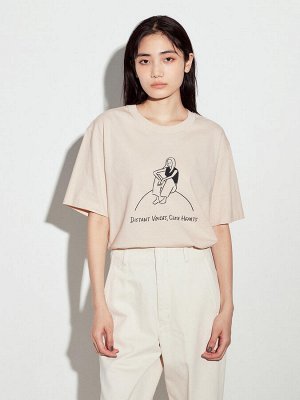 UNIQLO - хлопковая футболка PEACE FOR ALL Yu Nagaba - 30 NATURAL