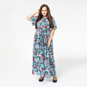 Платье, текстиль, голубой, Голубой
