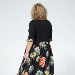 Платье, текстиль, черный, Черный