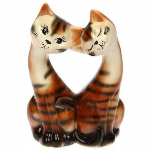 Сувенир "Коты в форме сердца", глянец, 24 см, микс