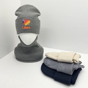 Комплект шапка+снуд (осень)