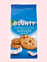 Печенье с кусочками шоколада и кокосовой стружкой Bounty Soft Baked Cookies / Баунти 180 гр