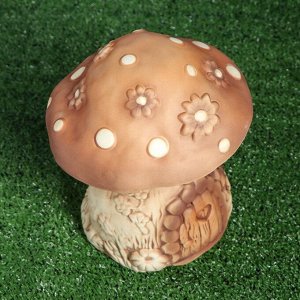 Садовая фигура "Сказочный гриб", под шамот, 26 см