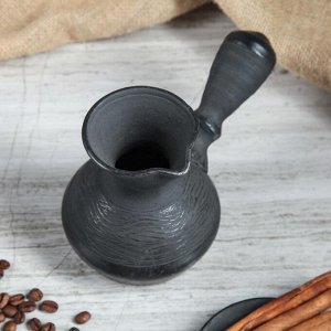 Турка для кофе "Чёрная керамика", 0,25 мл