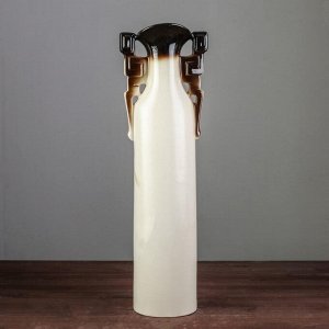 Ваза напольная "Сакура", керамика, коричневая, 52.5 см