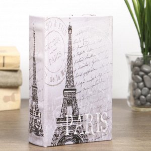 СИМА-ЛЕНД Шкатулка-книга дерево &quot;Эйфелева башня. Париж&quot; кожзам 17х11х5 см