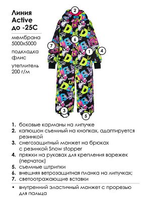 Комбинезон текстильный с полиуретановым покрытием для девочек