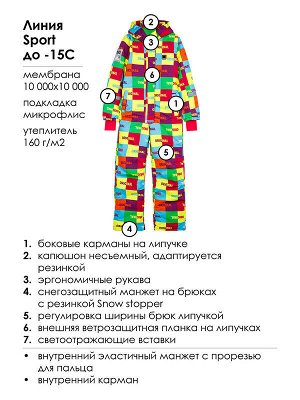 Play today Комбинезон текстильный с полиуретановым покрытием для девочек