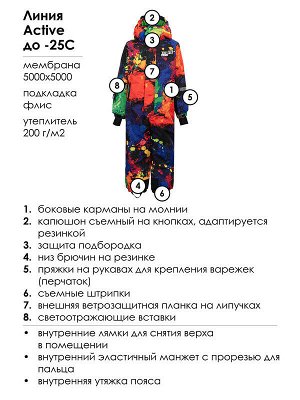 Зимний комбинезон из мембранной ткани для мальчика