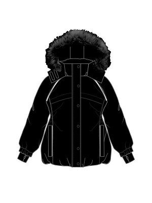 Куртка текстильная с полиуретановым покрытием для девочек