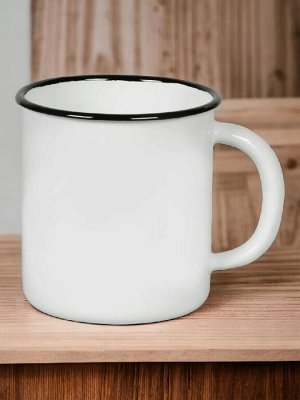 Кружка эмалированная белая 1,0л