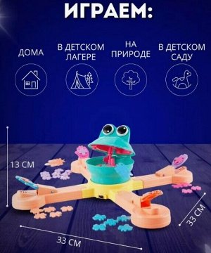 Настольная игра "Приключение лягушки", 3+